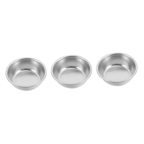 Produktbild: Mikinona 3 Stücke Runde Sauce Schüssel Aluminium Würze Platte Dip Gericht Snack Servierplatte Vielseitig Für Restaurant