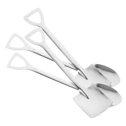 Produktbild: Mikinona 4-teiliges Schaufel-Löffel-Set aus Edelstahl Eisrührer für Mixgetränke