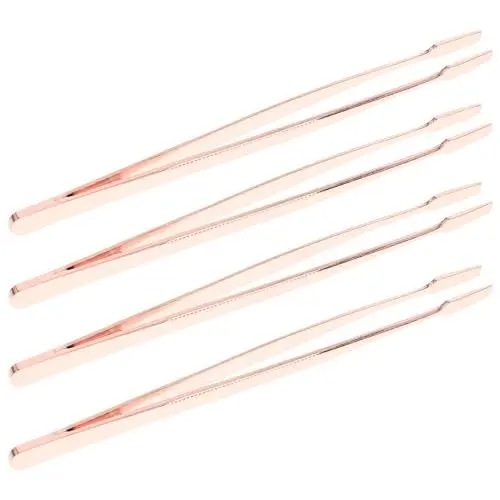 Produktbild: Mikinona 4 stücke Edelstahl Lash Pinzette für Wimpern Extensions Lash Pinzette Gerade Tipps