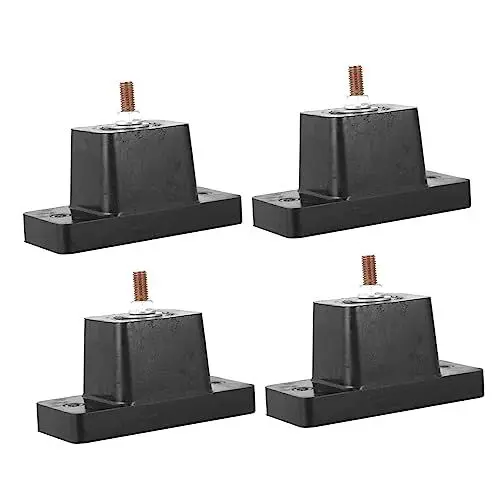 Produktbild: Mikinona Klimaanlage Anti Vibrationsbasis Shockproof Halterungen Für Klimaanlagen Stabiler Stand Für Außengeräte Schwarze Dämpferstützen