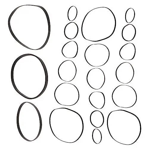 Produktbild: Mikinona 50 Stück Tonbandgerät Gurt Reparatur Wartungsgürtel Gummigürtel Für Tonbandgerät Vinyl Gummiband Gürtel Für Rekorder Kassetten Wartungsgürtel Bandmaschine Gummigürtel