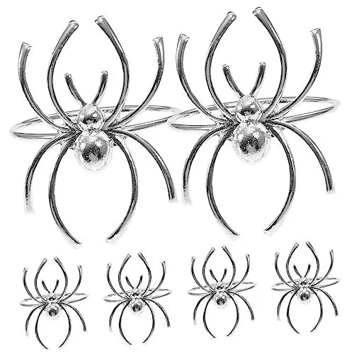 Produktbild: Mikinona 6 STK Halloween-Serviettenschnallen Serviettenring für Restaurant Urlaub Serviettenringe Serviettendekor Halloween tischdeko Halloween Tischschmuck Serviettenhalter für Hotels