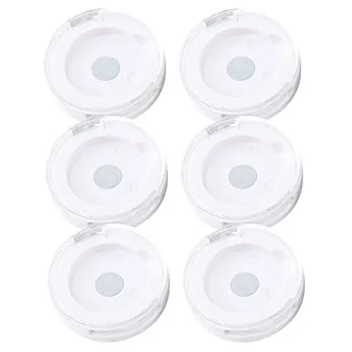Produktbild: Mikinona 6 Stück Boxen Lidschattenetui Nude Pamper Woman Magnet Lidschattenbehälter Lidschattenboxen Mit Deckel Leere Lidschattenboxen Leere Lidschattenpalette Lidschattenhalter Weiß