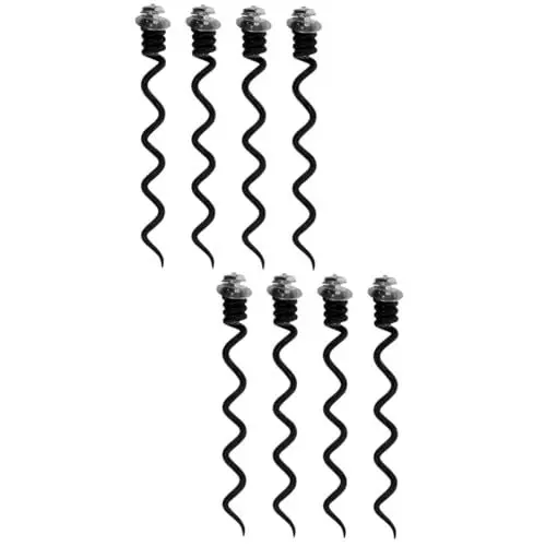 Produktbild: Mikinona 2sets Reise Wein Flasche Opener Korkenzieher Spirale Bit Ersatz Für Reparatur Kit 4 Stücke * 2
