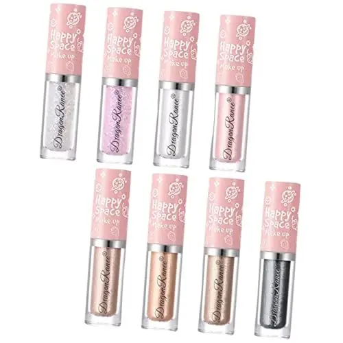 Produktbild: Mikinona 8 Stück Lidschatten Flüssiger Glitzer Lidschatten Flüssiger Glitzer Eyeliner Make Up Lidschatten Flüssiger Lidschatten Glitzer Schatten Flüssiger Eyeliner Make Up