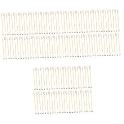 Produktbild: Mikinona 900 Stk Wattestäbchen Reinigungs Baumwollstäbchen Tupfer für Babypflegeknospen mit Baumwollspitze Bio-Baumwolle ohrenstöpsel Hölzern