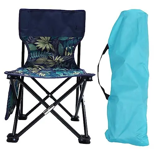 Produktbild: Mikinona Outdoor Klappstuhl Angelhocker Campingstuhl Strandhocker Aus Stahl Und Oxford Tragbar Mit Tasche