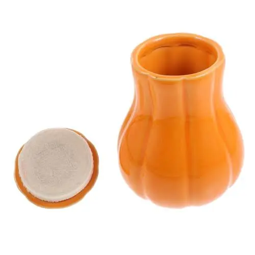 Produktbild: Mikinona Aufbewahrungsbehälter Bonbongläser Mit Deckel Versiegeltes Teeglas Kürbis Vorratsglas Halloween-kürbis-bonbonglas Keksbehälter Kürbis-aufbewahrungstopf Teedose Keksdose Keramik