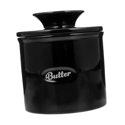 Produktbild: Mikinona Butterdose Aus Keramik – Aufbewahrungsdose Für Französische Butter Für Käse Und Butter Spülmaschinenfest Luftdichte Butterdose