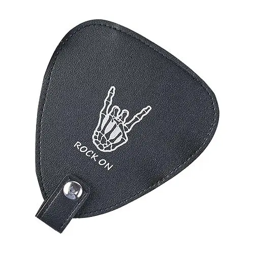 Produktbild: Mikinona Gitarren Pick Tasche Gitarren Plektrum Halter Gitarren Plektrum Tragetasche Plektrum Aufbewahrungs Organizer Gitarren Pick Tasche Gitarren Plektrum Tasche