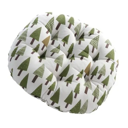 Produktbild: Mikinona Bodenkissen Rundes Kissen Baumwolle Leinen Pouf Yoga Meditation Sitz Home Office Tatami-pad Bequem