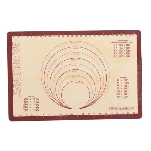 Produktbild: Mikinona Knetmatte Antihaft Silikon Backmatte Küchen Backmatte Antihaft Silikonmatte Küche Antihaft Backmatte Antihaft Backmatte Kleine Silikon Backmatte Silikon Kochmatte