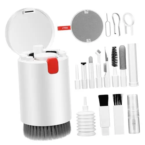 Produktbild: Mikinona Reinigungsset für Elektronik Multifunktionales Kit zur Pflege von Tastaturen Handys und Kameras Verschiedener Werkzeuge für Fingerabdrücke und Praktisch und Einfach zu Handhaben