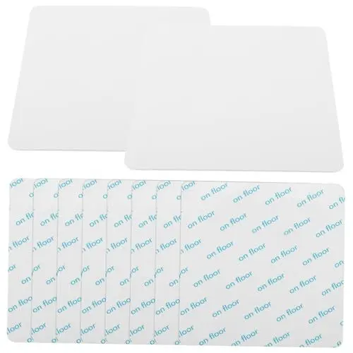 Produktbild: Mikinona 10er-Pack Anti-Rutsch-Teppichspanner halten Teppiche auf Teppichböden an Ort und Stelle. Mehrzweck-Teppichpolster. Klebeband für Flächenteppiche