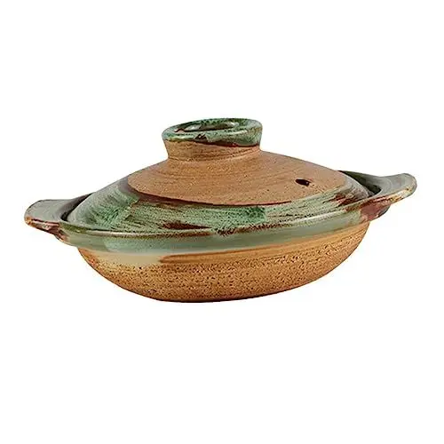 Produktbild: Mikinona Terrakotta-Auflauf Tajine kleiner Topf Kochen Auflauftopf Steingut Küche pfannensets pfannkuchenwender cooker Keramiktopf Kochgeschirr Auflauf Kochtopf heimischer Auflauf Ton