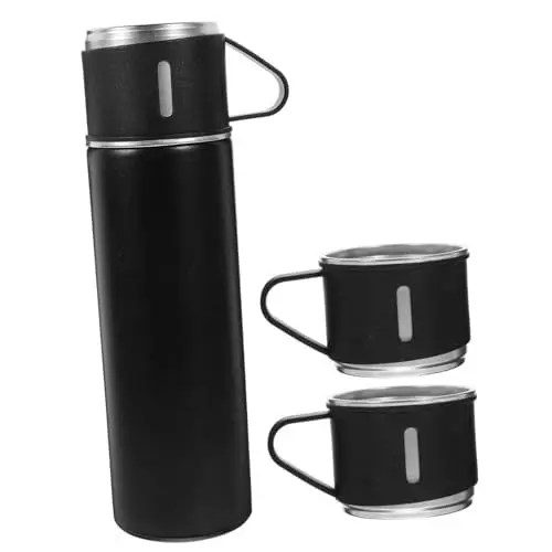 Produktbild: Mikinona Thermobecher-Set Edelstahlbecher isolierte Wasserflaschen Handtasche stainless steel Trink Gläser Wasserkessel Isolierte Sportflasche Outdoor Isolierflasche Vakuum