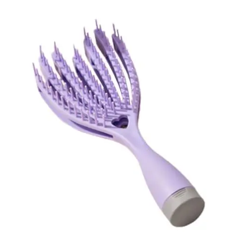 Produktbild: Mikinona Haarbürste Nass- und Trocken-Entwirrer tragbare Haarbürste für unterwegs Haarbürstenspiegel für Damen