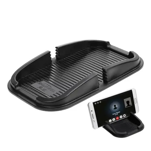 Produktbild: Mikinona Universelle rutschfeste Auto Armaturenbrett Matte Rutsch Pad Für MP3 MP4 Und Schlüssel Schwarz Ideal Für Sicheres Fahren Und Ordnung Im Auto