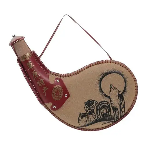 Produktbild: Mikinona Weinkrug Weinbeutel milch flasche milchkocher Leichte Weintasche milk bottle Weinbota Getränkeflasche Bota-Kantine Kantinenbeutel Outdoor-Bota-Tasche tragbare bota Plastik Brown