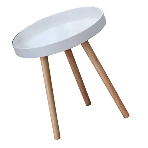 Produktbild: Mikinona Kleiner Beistelltisch Couch-beistelltisch Nachttisch Lagerregal Modernes Mini-rundes Sofa Beistelltisch Balkontisch Tisch Im Nordischen Stil