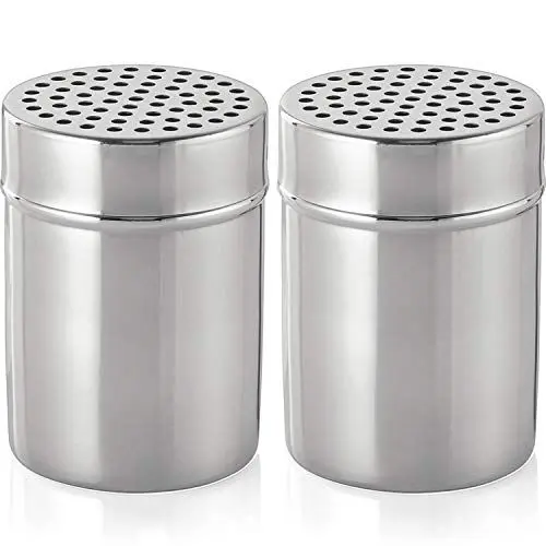 Produktbild: mikken - 2 grosse Gewürzstreuer Rub-Streuer 300 ml aus Edelstahl