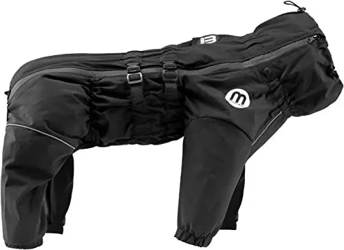 Produktbild: Mikki Doodles Hunde-Regenmantel, wasserdicht, Winddicht, seidiges Futter, weniger Reibung bedeutet weniger Knoten und Verfilzungen, Größe M