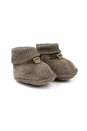 Produktbild: Mikk-line Woll Hausschuhe Kinder 86/92 Melange Denver | Krabbelschuhe Baby in Wool Und Polyster Für Mädchen und Jungen | Woll-Babysocken | Lauflernschuhe Baby | Babyschuhe 0-6 Monate