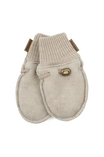 Produktbild: Mikk-line Wollhandschuhe Kinder | Handschuhe Kinder in Melange Offwhite | Handschuhe 62/68 | Handschuhe Wolle Kinder | Wärme Kinder Handschuhe | WollWalk Handschuhe Für Mädchen Und Jungen