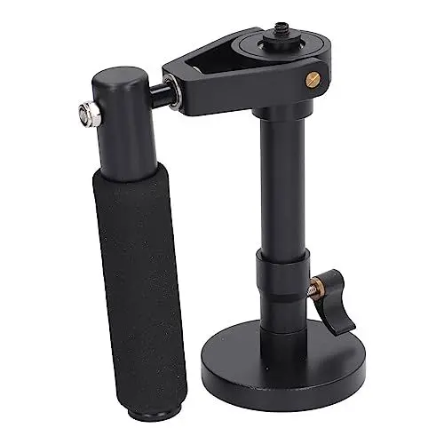 Produktbild: Mikrobalancierender Kamerastabilisator, Höhenverstellbarer, Glatter Teleskop-Handstabilisator, 3-Achsen-Griff, 1/4-Schraubanschluss für DSLR