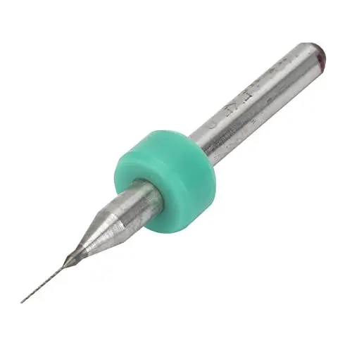 Produktbild: Mikrobohrer-Set, Vergaser-Jet-Bohrer, Hohe Härte, Mini-Hartmetallbohrer-Set, 10 Stück, für Leiterplatten-CNC-Gravur (0.25MM)