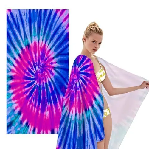 Produktbild: Mikrofaser-Pool-Handtuch für Damen und Kinder, Bohemia, Stranddecke, super saugfähig, schnell trocknend, Badetuch, Decke für Reisen, Schwimmen, Pool, Yoga, Fitnessstudio, Camping, Strand (70 x 140 cm)
