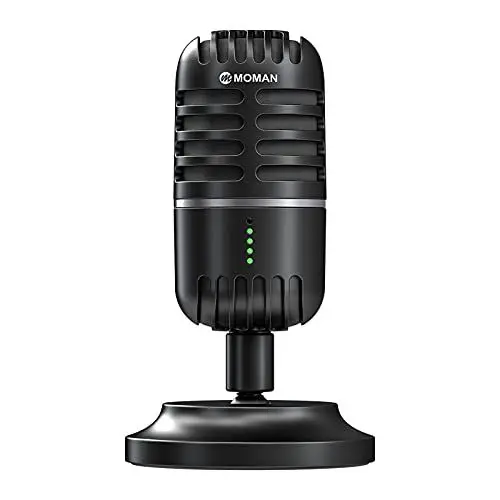 Produktbild: Mikrofon pc, Streaming Mikrofon für PC, PS4, PS5, Condenser Microphones USB C für Gaming, Podcast, Aufnahmen, Streaming, mit Stumm/Gain, Adapter für Phone,Kompatibel mit Mac, Winows