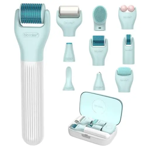 Produktbild: Mikroroller-Biomassagegerät für Gesicht, Augen, Kopfhaut und Körper – Premium-Schönheitsgerät 10 in 1 Kit