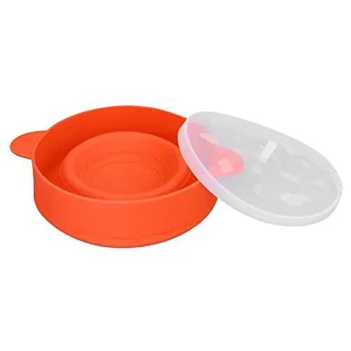 Produktbild: Mikrowellen-Popcorn-Popper, BPA-freie, Faltbare Silikonschüssel mit Deckelgriff, Zusammenklappbarer DIY-Popcorn-Maker in Lebensmittelqualität für den Heimgebrauch in der Küche