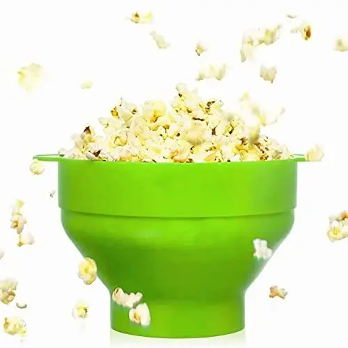 Produktbild: Mikrowellen-Popcorn-Maker, Faltbarer Mikrowellen-Popcorn-Maker, Hochtemperaturbeständig, Lebensmittelecht, Umweltfreundlich
