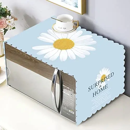 Produktbild: Mikrowellen-Stoffabdeckung, niedliche Mikrowellen-Ofen-Abzugshaube, Öl-Staubschutz mit Aufbewahrungstasche, Küchenzubehör, einfache Teile, Zubehör, Organizer-Box für Zuhause (Margarita)
