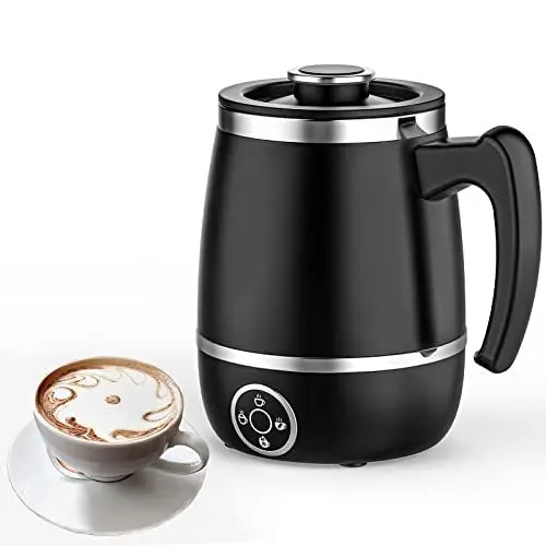 Produktbild: Milchaufschäumer Elektrisch, Milchschäumer Elektrischer Milk Frother für Erhitzen von Milch, Aufschäumen von Heißer & Kalter Milch, Schokoladenmilch, Kaffee, Latte, Cappuccino