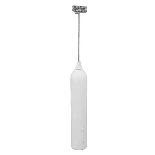 Produktbild: Milchaufschäumer, Tragbarer Elektrischer Schneebesen, Milchaufschäumer Elektrisch (3 Geschwindigkeiten) für Latte Macchiato, Matcha, Protein Shakes (WHITE)