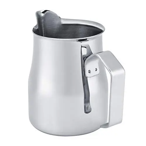 Produktbild: Milchaufschäumkrug, Milchkrug mit 1 Mm Dicker Innenbecherwand, Edelstahl-Kaffeemilch-Milchdampfer für Milchkännchen, Milchaufschäumen, Kaffee (350ML)