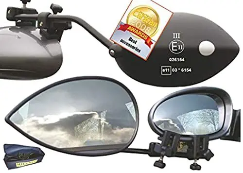 Produktbild: Milenco Universalspiegel Aero Mirror Flat, schwarz