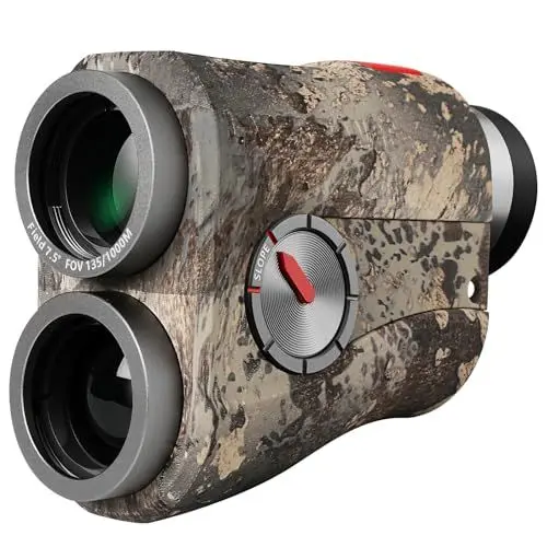 Produktbild: MiLESEEY Laser Entfernungsmesser Jagd Bogenschließen 1000yards/915M，Rotes oder Schwarzes Display, 90% Lichtdurchlässigkeit, Geschwindigkeit Messung, Regen- und Nebelmodus mit 6-fache Vergrößerung