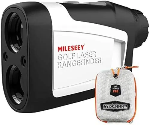 Produktbild: MiLESEEY Entfernungsmesser Golf mit Slope On/Off, 600M Golf Laser Entfernungsmesser mit Flag-Lock und Vibration, Legal für Wettbewerbe, ±0,5M Genauigkeit, 6X Vergrößerung für Golf und Wandern
