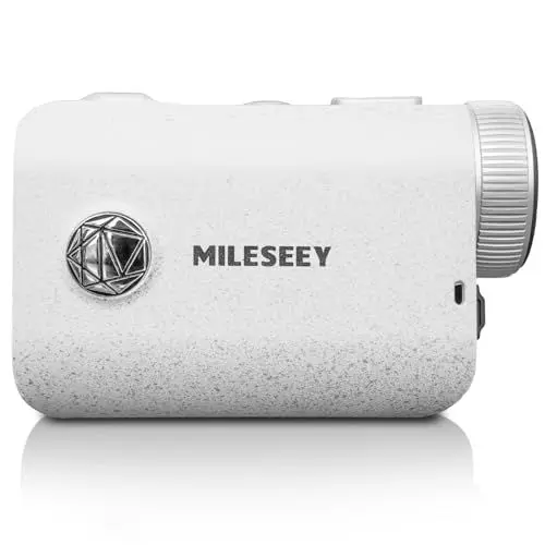 Produktbild: MiLESEEY Hochwertige Tasche Laser Entfernungsmesser Golf mit IP65 Wasserdicht,1000 Yards wiederaufladbarer Laser-Entfernungsmesser für Golf,0.1s Flaggenmast Verriegelung Vibration