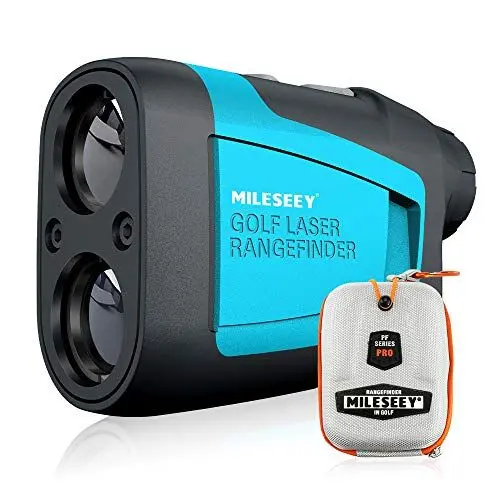 Produktbild: MiLESEEY Laser Golf Entfernungsmesser 600M mit Slope, ± 0,5m Genauigkeit, Flaggensperre, Scan Modus, Entfernungsmesser Jagd mit 6 facher Vergrößerung,Geschwindigkeitsmessung