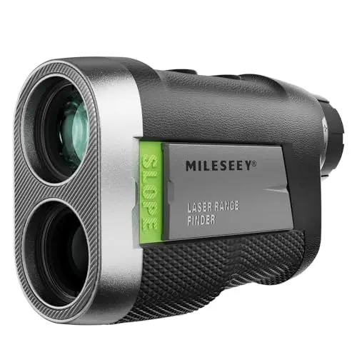 Produktbild: MiLESEEY Wiederaufladbarer Golf Entfernungsmesser Jagd mit Slope On/Off Schalter, Magnetischer Laser Entfernungsmesser Golf 1000M Flag Lock Vibration für Golfwagen, ±0,5M Genauigkeit