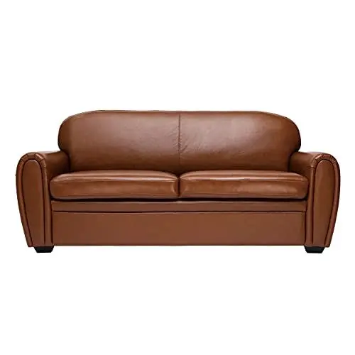 Produktbild: Miliboo Ledersofa, 3-Sitzer, Braun