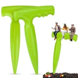 Produktbild: Milifox 2 Pcs Pflanzhilfe für Blumenzwiebeln,Blumenzwiebelpflanzer Sämaschine mit Messskala für Genaues Pflanzen,Idealer Pflanzlocher das Aussäen von Gemüse und Blumen,Hellgrün