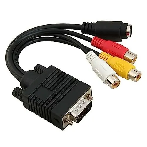 Produktbild: Gadpiparty S 3 Av Adapter Konverterkabel Reines Kupferkabel 20cm Länge Kabeladapter Für Tv-out Funktion