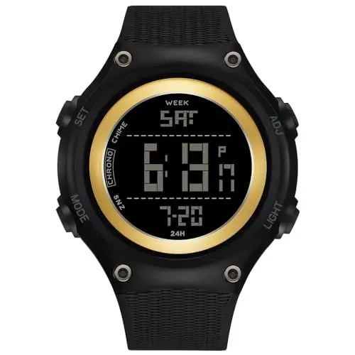 Produktbild: Militär Uhr Herren Digitaluhr Armbanduhr Herren Digital Uhr Outdoor Herrenuhren Military Watch Tactical Watch 5 ATM Wasserdicht Stoppuhr Sport Chronograph Herren Männer Jungen Groß Uhren Sportuhr
