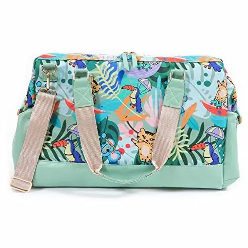 Produktbild: Milk&Moo Wickeltasche | Praktische Organisation | Wickelumhängetasche mit Mehrere Fächer | Isolierte Flaschentaschen | Inklusive Kinderwagenriemen | Mehrfabrig